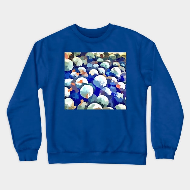 Blue wild berries Crewneck Sweatshirt by Evgeniya